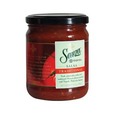 Sauza Tequila Accented Traditional Salsa, 15.5-Ounce Bottles (Pack of 6)