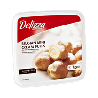 Delizza Patisserie Belgian Mini Cream Puffs- 30 CT