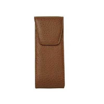 California Accessories Brown Vinyl Flip Top Eyeglass Case