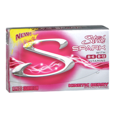 Stride Spark with Vitamins Kinetic Berry Sugarfree Gum - 14 CT