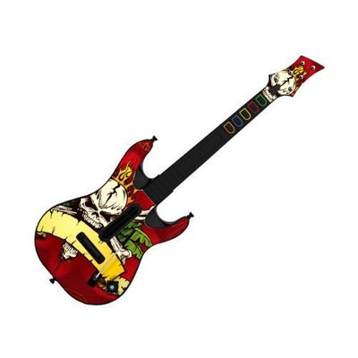 Pacers Decorative Skin fits Guitar Hero 5 for PS2 & PS3 (GUITAR NOT INCLUDED), Item No. GTP0995-2