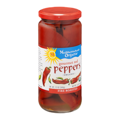 Mediterranean Organic Gourmet Red Peppers Fire Roasted