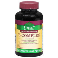 Finest Nutrition B-Complex Vitamin C with Folic Acid and Biotin Caplets