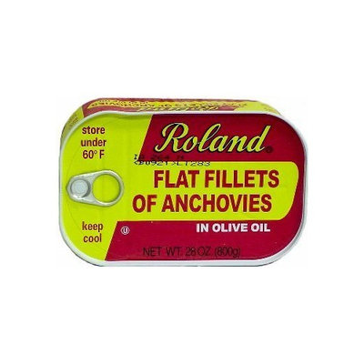 Roland Anchovy Fillets in Olive Oil, 28-Ounce Can