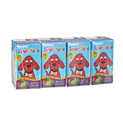 Hansen's Junior Juice Apple Grape No Sugar Added 100% Juice - 4 CT