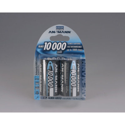 Ansmann 5030642 Ansmann D Cell 10000 mAH Rechargeable Batteries 2 -Pack
