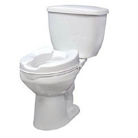 Drive Medical 12062 Raised Toilet Seat without Lid 2 inch