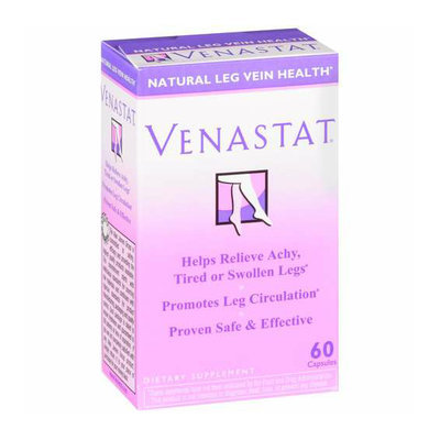 Venastat Natural Leg Vein Health Capsules Dietary Supplement 60 ct