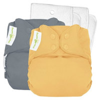 Bum Genius bumGenius 4.0 Snap Reusable Diaper 2 Pack - Armadillo/Clementine