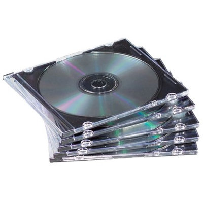 Fellowes 98318 50-pk. Clear Slim DVD/CD Jewel Cases
