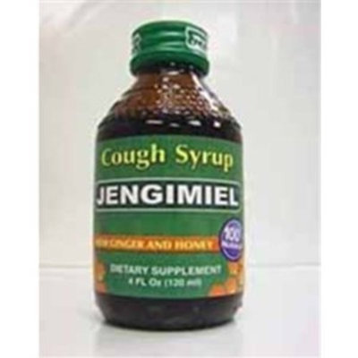 Jengimiel - Cough Syrup For Adults with Ginger, Honey and Aloe - 4 oz, 3 Pack