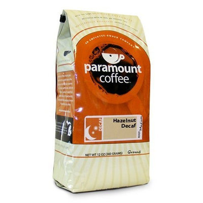 Paramount Coffee, Hazelnut Decaf Ground Coffee, 12-Ounce Bags (Pack of 3)