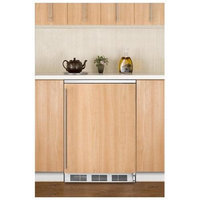 Summit FF6BIIF 24 Built-in Compact Refrigerator with Adjustable Wire Shelves
