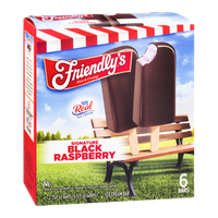 Friendly's Signature Black Raspberry Ice Cream Bar - 6 CT