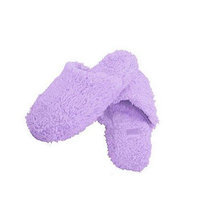 Spa Sister Bath Accessories Shaggy Slippers, Lavender