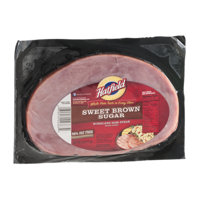 Hatfield Boneless Ham Steak with Water Added - Sweet Brown Sugar