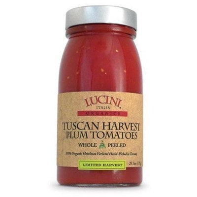 Lucini Italia Tuscan Plum, Whole, Peeled 25.5 oz (Pack Of 6)