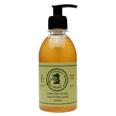 Ancient Olive Natural Olive Oil & Laurel Oil Liquid Soap, Jasmine, 10.1 oz