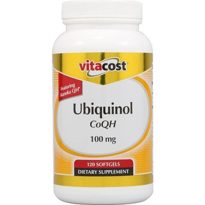 Vitacost Brand Vitacost Ubiquinol CoQH Featuring Kaneka QH -- 100 mg - 120 Softgels