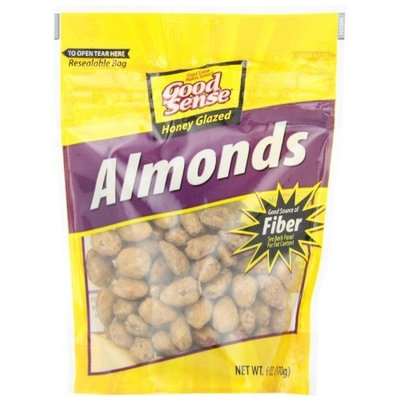 Good Sense Honey Glazed Almonds, 6 Ounce Bags (Pack of 6)