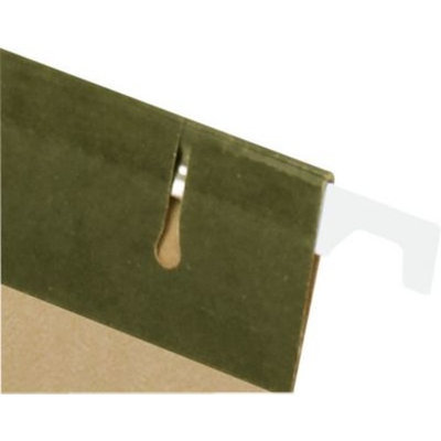 Staples® Recycled Reinforced Hanging File Folders, 5-Tab, Letter, Standard Green, 25/Box (16403)