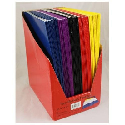 DDI Premium Two Pocket Folders - 8.5 X 11 Case Pack 100