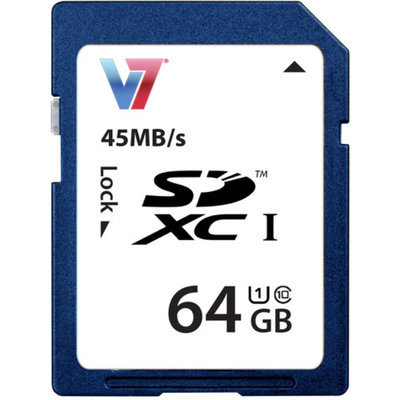V7 VASDX64GUHS1R-2N 64 GB Secure Digital Extended Capacity (SDXC)