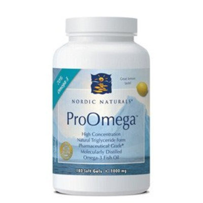 Nordic Pure Nordic Naturals Proomega 1000 mg Softgels, Lemon, 180 Count