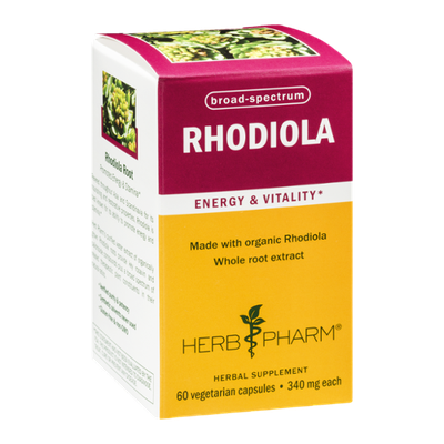 Herb Pharm Rhodiola Energy & Vitality Herbal Supplement Vegetarian Capsules - 60 CT