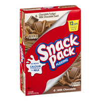 Snack Pack Pudding Chocolate Fudge/Milk Chocolate Swirl - 12 CT