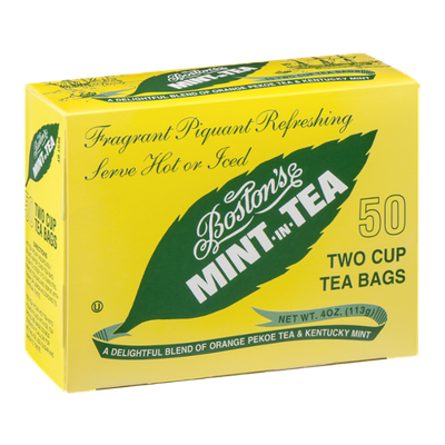 Boston's Mint-In-Tea Two Cup Tea Bags - 50 CT