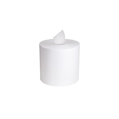 Cascades North River(R) 100% Recycled Center Pull 2-Ply Towels, 600 Towels Per Roll, Case Of 6 Rolls