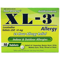 Midway XL-3 24 Hour Allergy Relief Tablets, 10 count