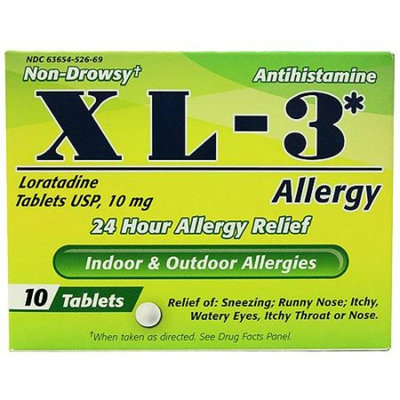 Midway XL-3 24 Hour Allergy Relief Tablets, 10 count