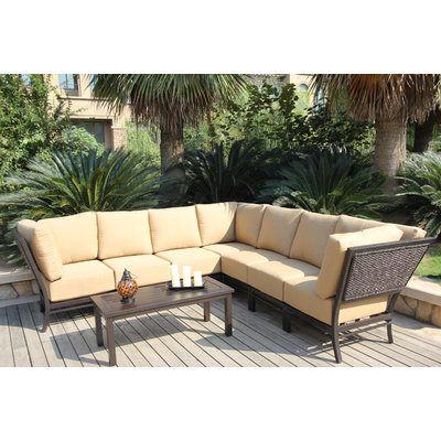 Bellini Monterey 8 Piece Sectional Deep Seating Group with Cushion