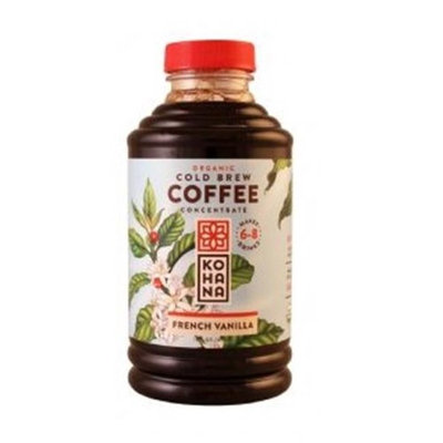 Kohana Organic Cold Brew Coffee Concentrate French Vanilla 16 fl oz