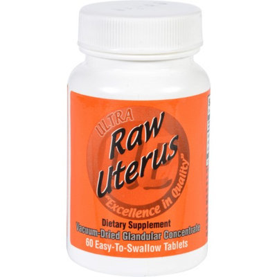 Ultra Glandulars Uterus - Raw - 60 Tablets