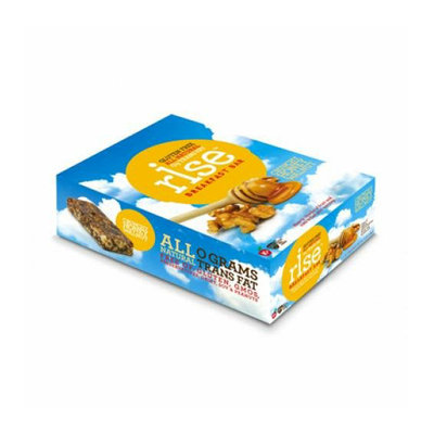 Rise Bar Breakfast Bar Crunchy Honey Walnut Case of 12 1.4 oz