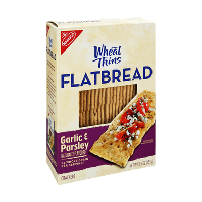Nabisco Wheat Thins Flatbread Garlic & Parsley Crackers