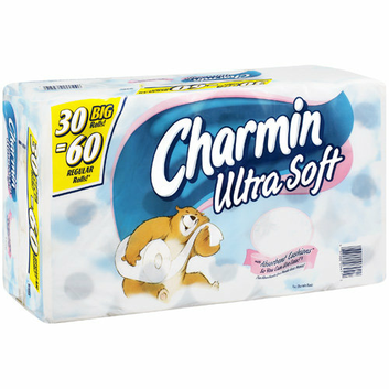 Charmin Ultra Soft : Big Rolls With Absorbent Cushions Bathroom Tissue