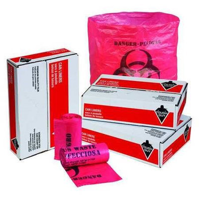 TOUGH GUY 31DK87 Hospital Isolation Bags,10 gal, PK1000