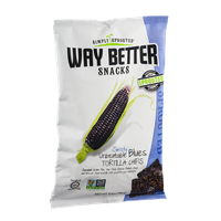 Simply Sprouted Way Better Snacks Simply Unbeatable Blues Tortilla Chips