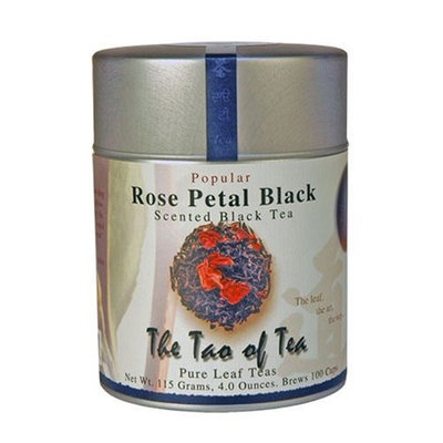 The Tao of Tea, Rose Petal Black Tea, Loose Leaf, 4-Ounce Tin