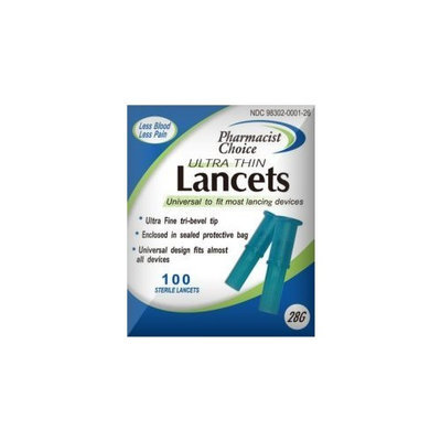 Pharmacist Choice Pull Top 28g Lancets 100s #898302001265