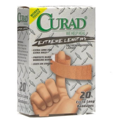 Curad Extreme Length Bandages, 3/4 x 4-3/4, 20/Box