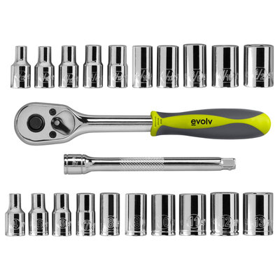 Craftsman Evolv 22 pc. 1/4-in. Drive Tool Set Standard/Metric