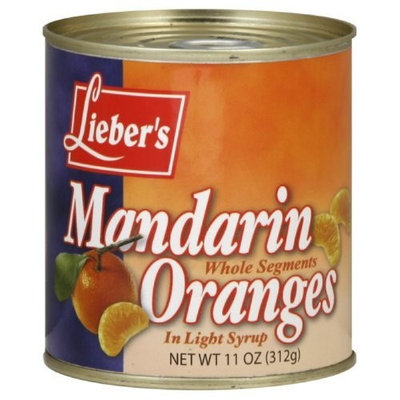 Liebers Mandarin Oranges, Whole Segments, 11-Ounce (Pack of 24)