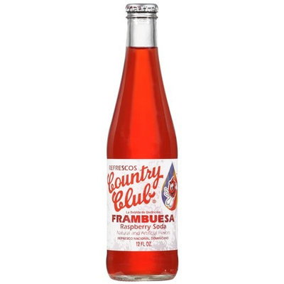 Country Club Raspberry Soda, 12 fl oz