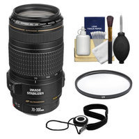 Canon EF 70-300mm f/4-5.6 IS USM AF Lens + UV Filter + Accessory Kit for EOS 5D Mark II III, 6D, 7D, 70D, Rebel T3, T3i, T5i, SL1 Cameras
