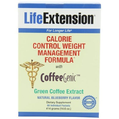 Life Extension Coffeegenic Green Coffee Extract, Blueberry, 60 Count